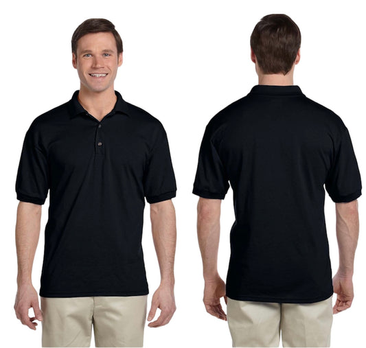 6 Pack Black Premium Polos